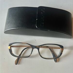 Oliver Peoples Eyeglasses Frames OV 5105 1003 Jodelle Brown Gold 52-16-135